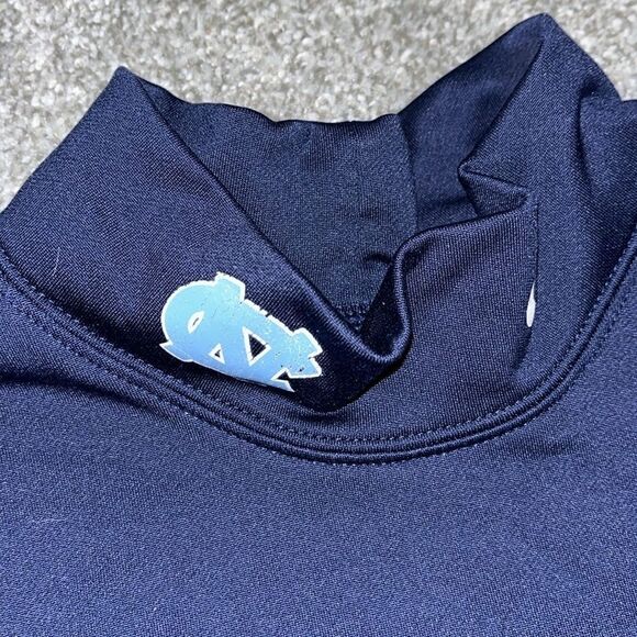 Thick Nike Pro compression LS Mock turtle UNC North Carolina Tar Heels shirt M - Picture 4 of 7